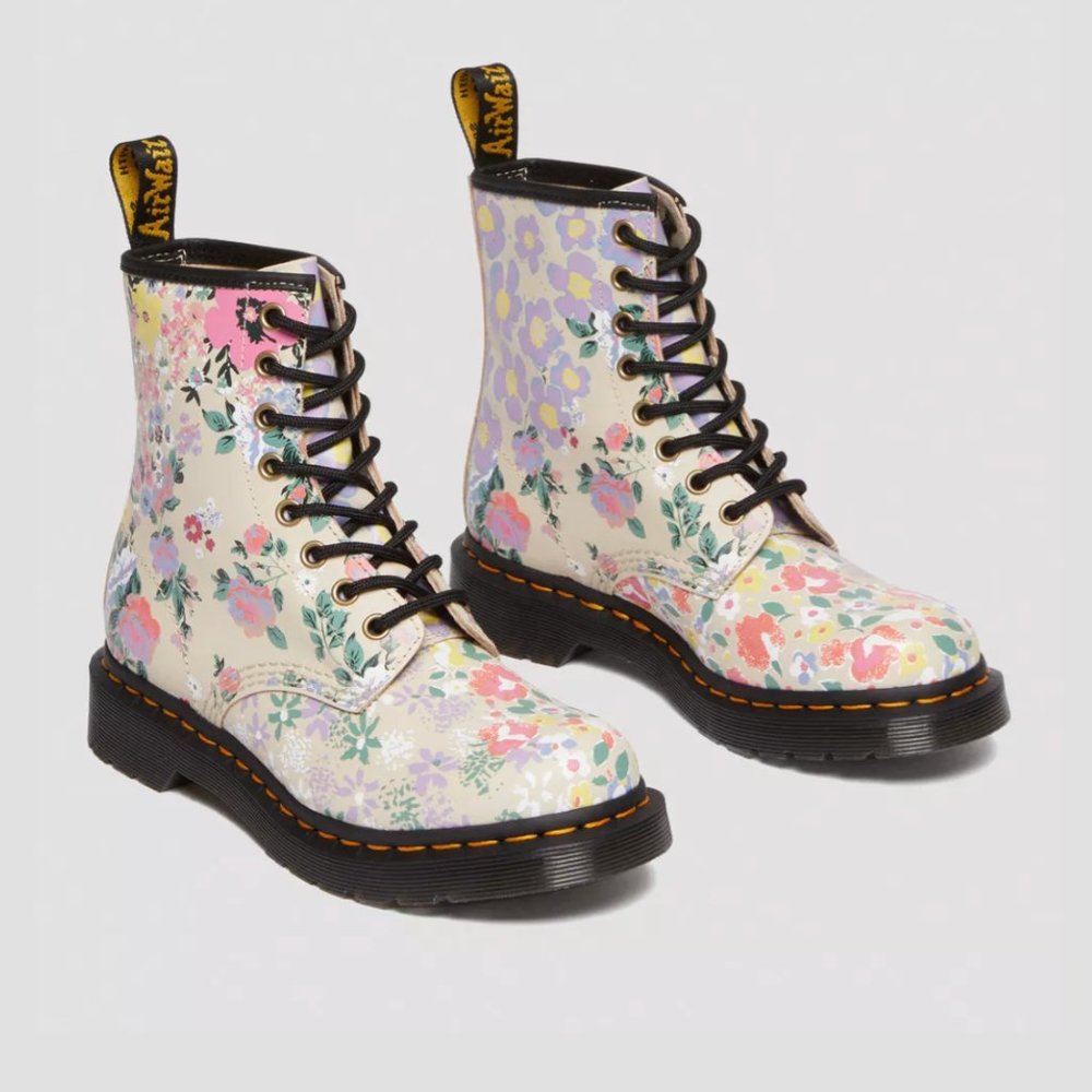 NIB | Dr. Martens | Floral Mash Up Leather 1460's